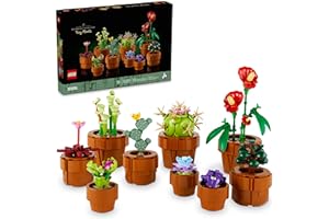 LEGO Icons Tiny Plants Building Set, Cactus Décor Gift Idea