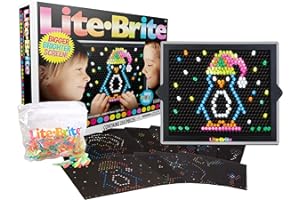 Lite-Brite Ultimate Value Retro Toy, 240 Pegs, 12 Seasonal Templates,