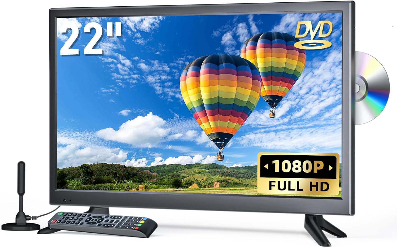 22 Inch TV with DVD Player Built-in, 1080P Full HD (b0dhkb6hwn)