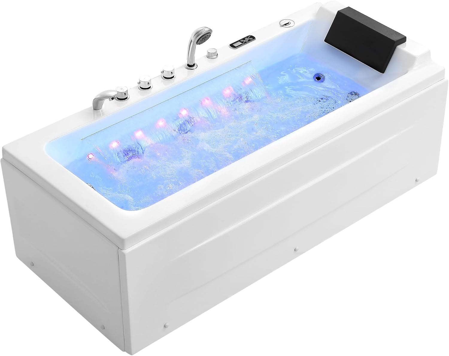 B096LZ8VGF - Empava Whirlpool Bathtub,67� Jetted Tub with Heater,Hydro Massage Bathtub with