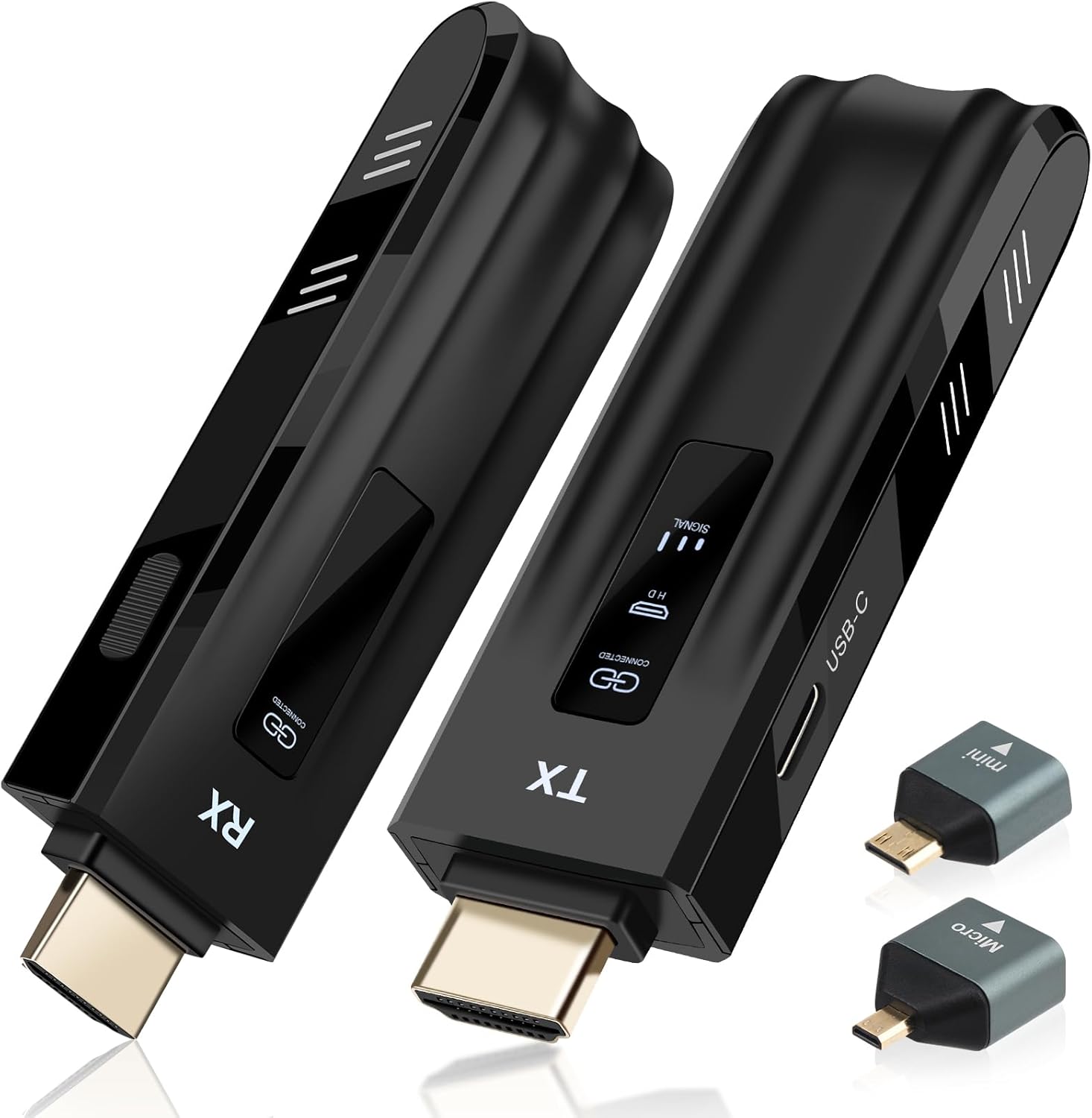 Wireless HDMI Transmitter and Receiver,Upgraded LED Display,4K Decode & 1080P (b0dgky998g)