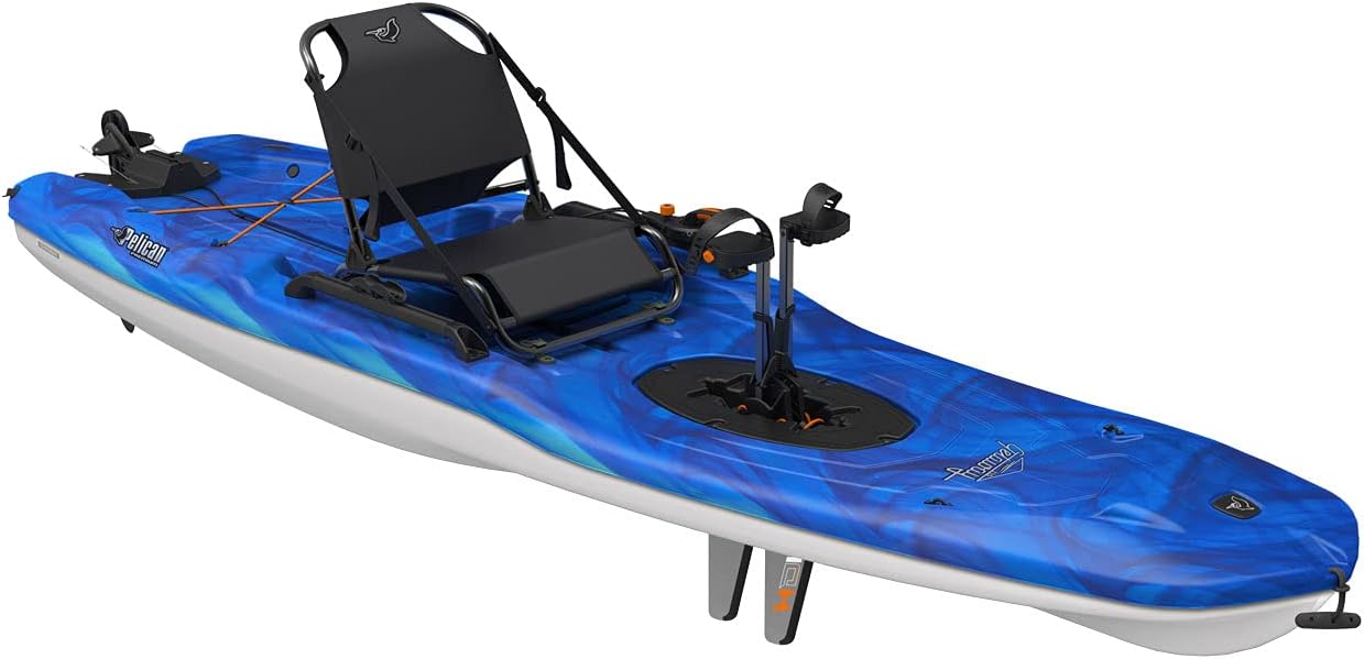 B09BBNHGWP - Pelican - Getaway 110 HDII Recreational Kayak- Sit-on-Top - Lightweight