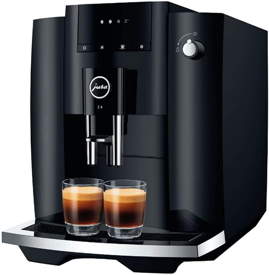 B0B69F4W94 - Jura E4 Piano Black Automatic Coffee Machine, 120 volts